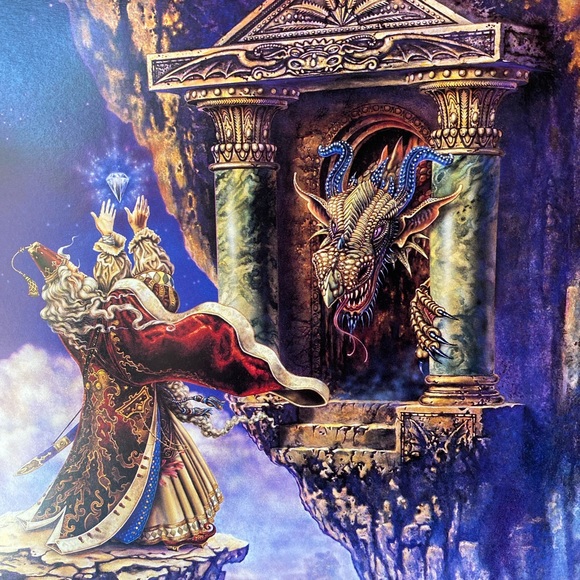 2001 Myles Pinkney Dragons Wizards Magic calendar - Picture 7 of 7